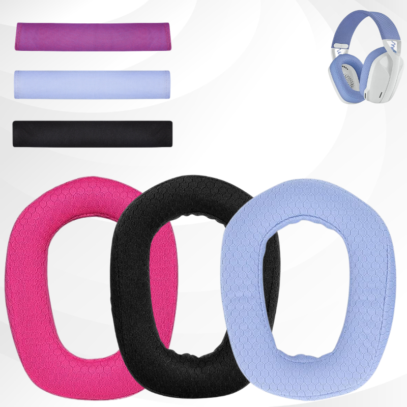 Replacement Ear Pads for Logitech G435 Bluetooth Wireless Gaming Headset Ear Pads, Earmuffs, Headphone Ear Pads Mesh Fabric
