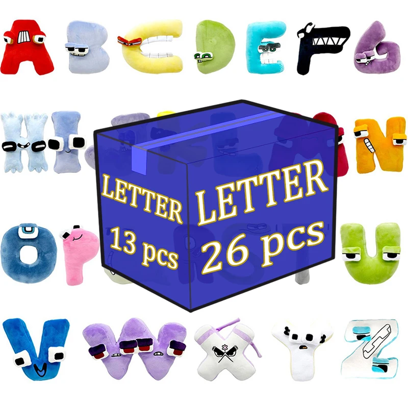 13-26PCS Alphabet Lore Plush Toys A-Z Letter Stuffed Animal
