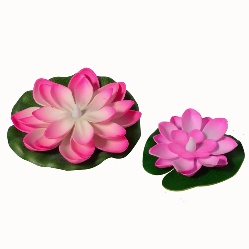 Floating Pool Light Electronic Lotus Floating Lantern Funny Lotus Pool Lamp Decorative River Lantern Wedding Festival Decoration