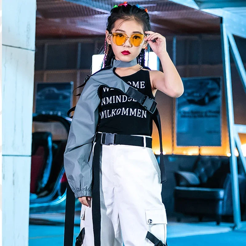 

2024 New Jazz Dance Clothing Children's Hip Hop Dance Children's Street Dance Clothing Stage Clothing