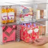 Vtopmart 4 Pack Large Stackable Storage Drawers,Clear Acrylic Drawer Organizers with Handles, Easily Assemble for Bathroom 5