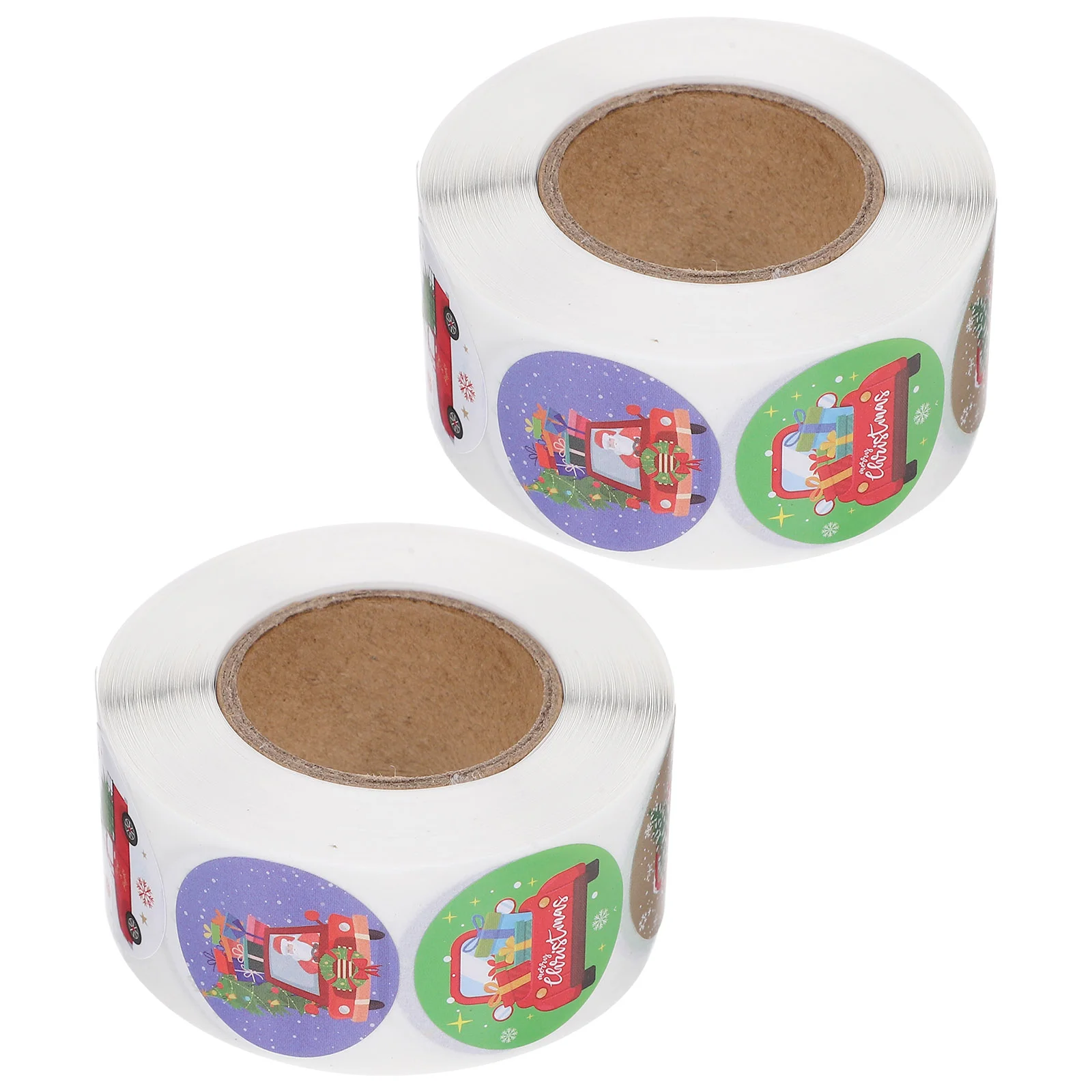 

3 Rolls of Hand-made Gift Sealing Sticker Gift Box Seal Sticker Roll Decorative Seal Decal