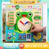 Montessori Toys Wooden Frog Calendar Baby Weather Season Clock Time Cognition Preschool Early Education Teaching Kids Toys Gift 1