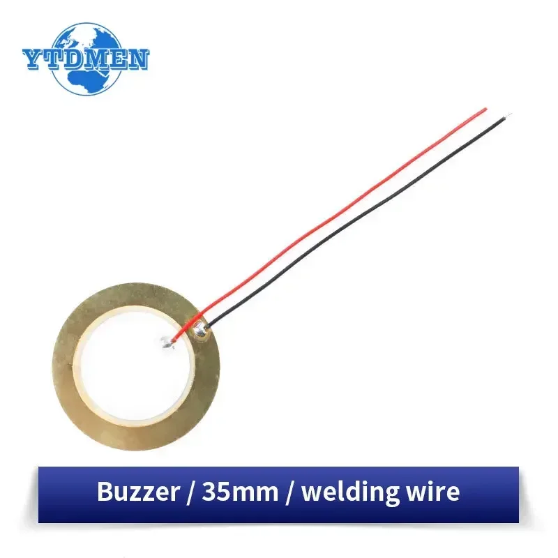 Piezoelectric Ceramic Wafer Sounder Element with Wire