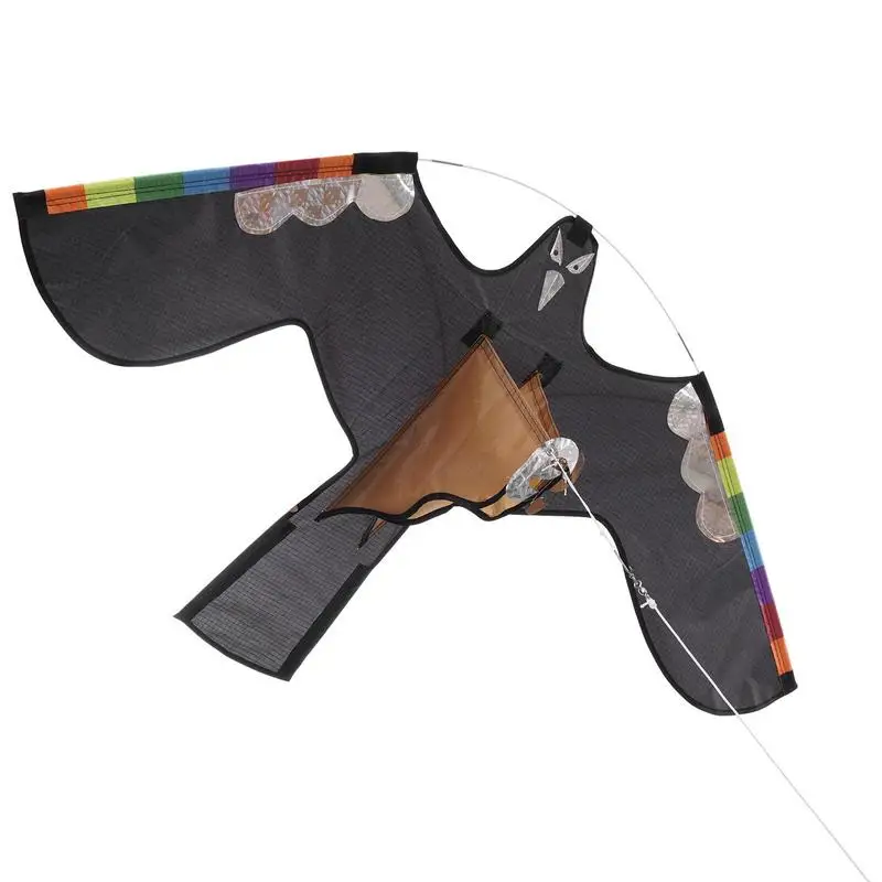 

Hawk Bird Kite Bird Scarer Flying Kite With Feather Reflective Farm Protector Bird Scarer Repeller Flying Kite With 2m Kite