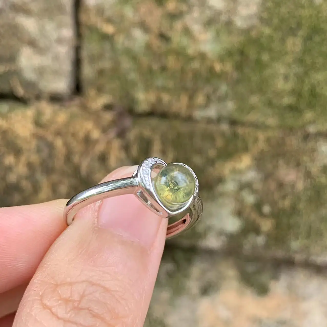 natural amber ring female handmade ring pixiu