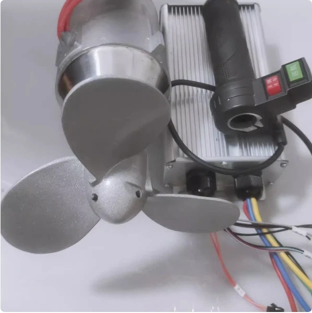 12-24V high-power electric outboard motor, brushless underwater thruster, paddle thruster, waterproof motor