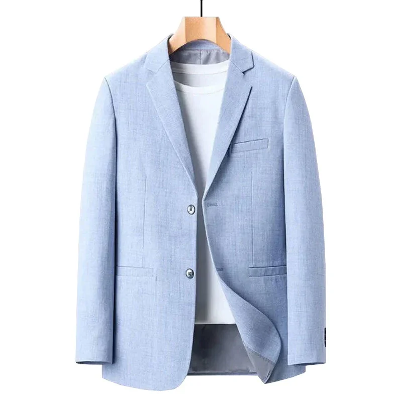 Mens Blazer BROWON Spring Brand Young Men Blazers Jacket Solid Color Blazer for Male Casual Office Clothes Mans