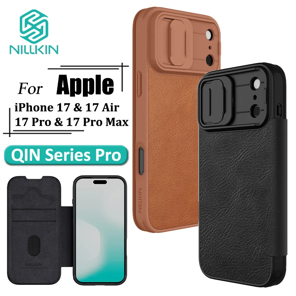 Nillkin QIN Luxury Flip Leather Case with Camera Slider and Card Holder