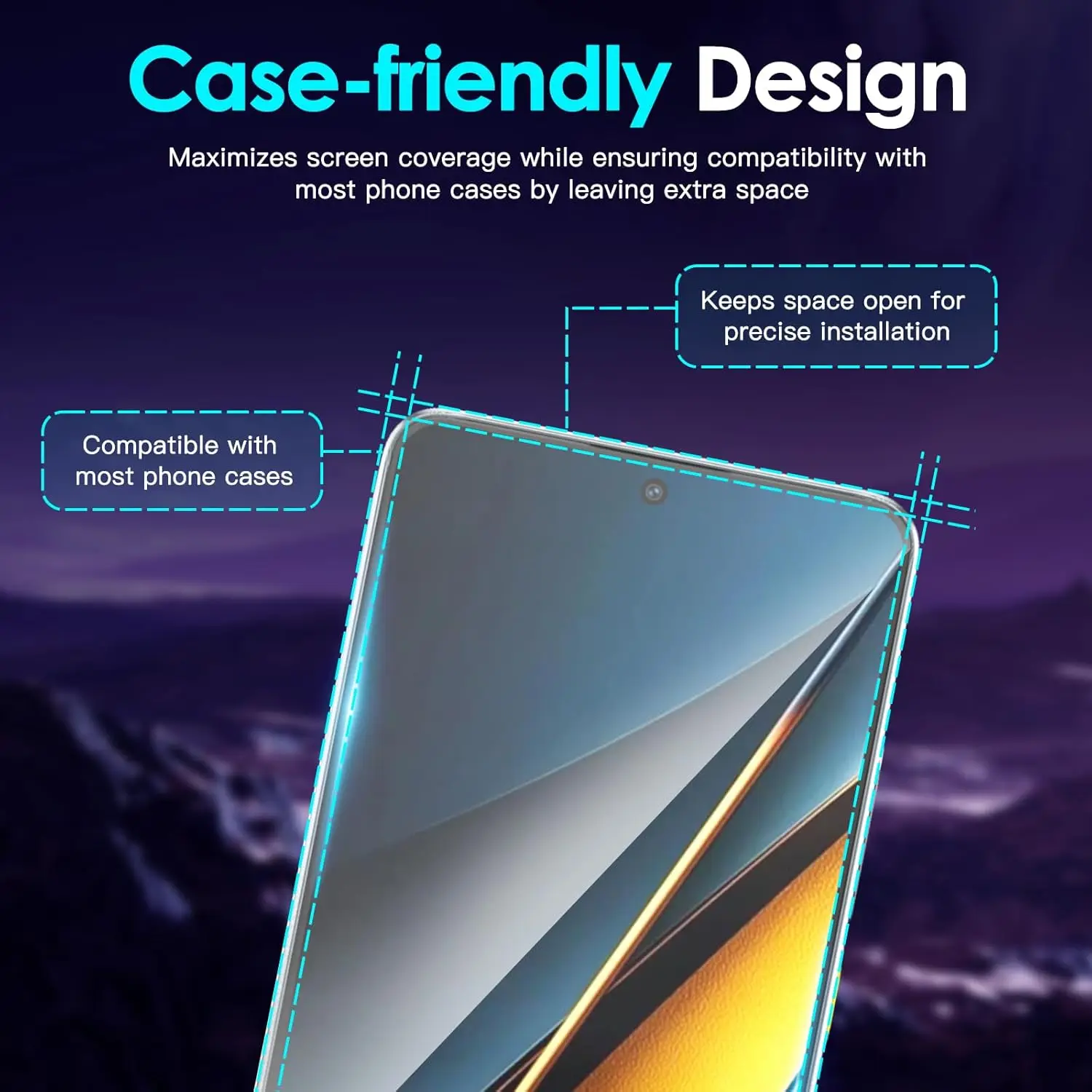 Premium 9H Tempered Glass Screen Protector - Crystal Clear, 6.67 HD Display Protection