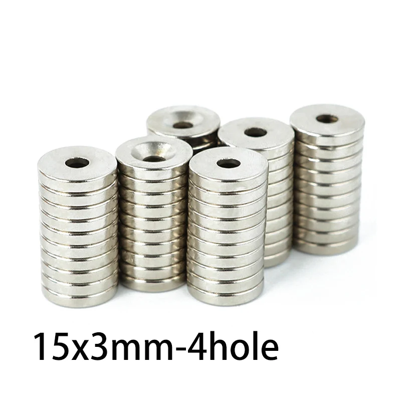 Magnetic Discs with Center Hole for Secure Mounting (5/10/20 Pack)