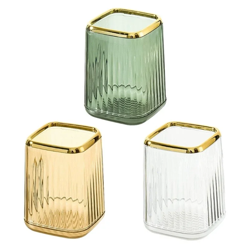 Pen Holder Nordic Style Large Capacity Pen Pencil Pot Makeup Brush Storage Container Box Plastic Stationery Desk Organizer