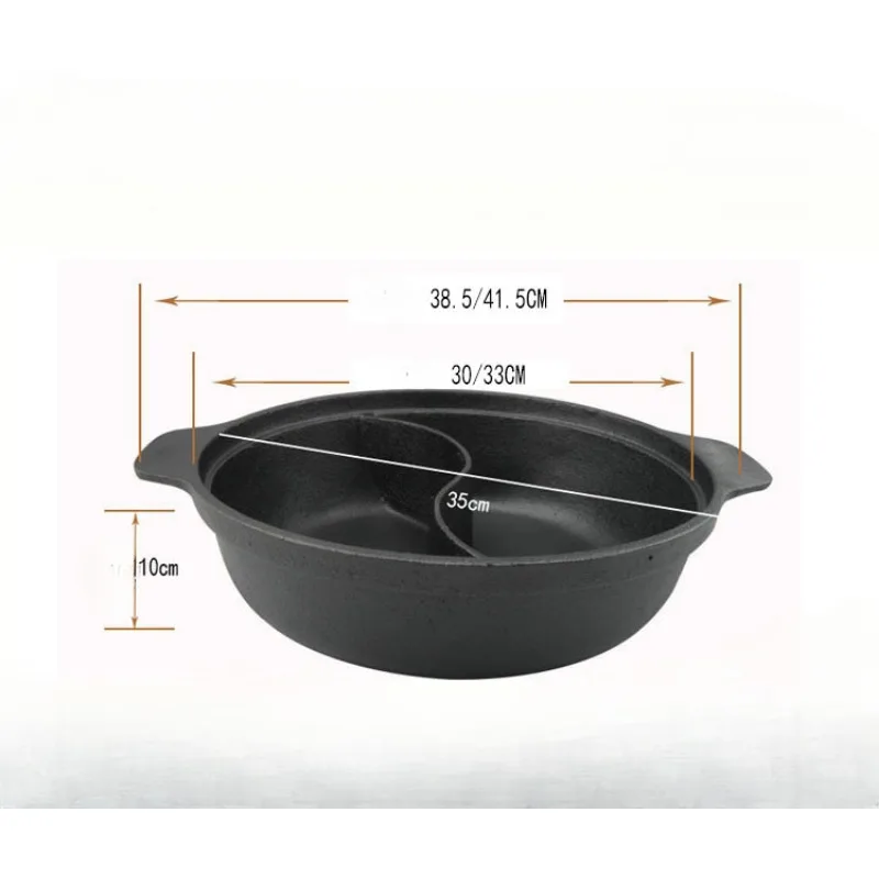 33cm professional big cast iron chinese