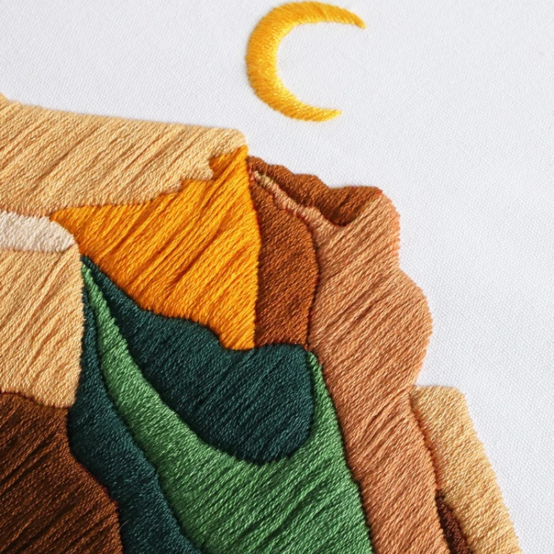 Handmade Embroidery DIY Kit European Landscape