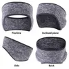 Outdoor Sports Hair Sweat Fleece Ear Cover Women Men Running Headband Ear Warmer Winter Sweatband Ear Muffs Yoga Headband 4