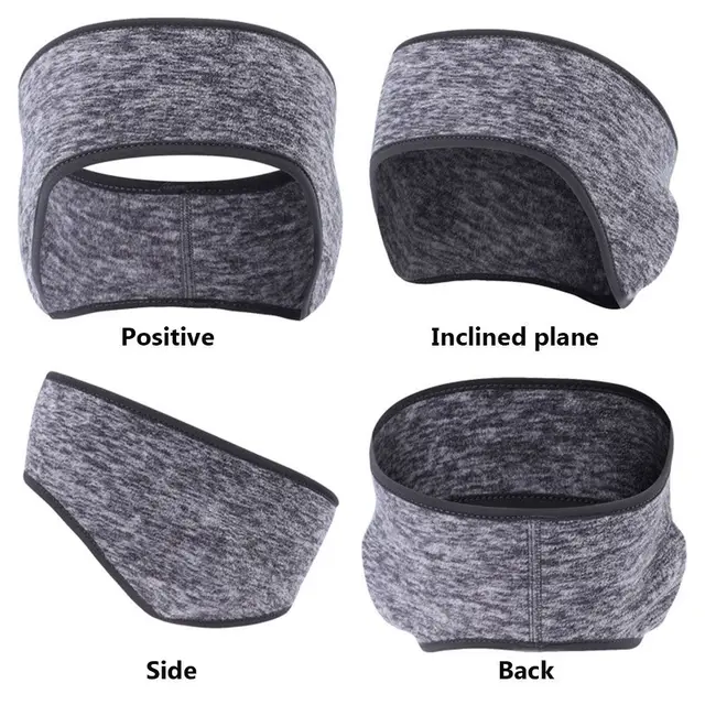 Outdoor Sports Hair Sweat Fleece Ear Cover Women Men Running Headband Ear Warmer Winter Sweatband Ear Muffs Yoga Headband 4