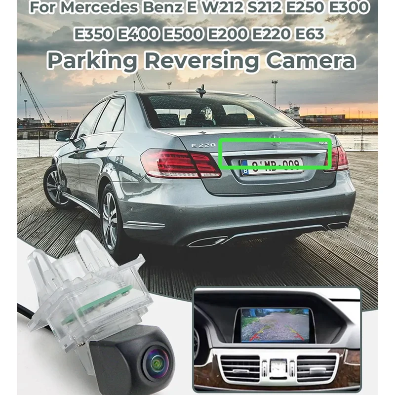 170 ° AHD 1080P CVBS 차량 후방 카메라 (벤츠 E W212 S212 E250 E300 E350 E400 E500 E200 E220 E63 용)