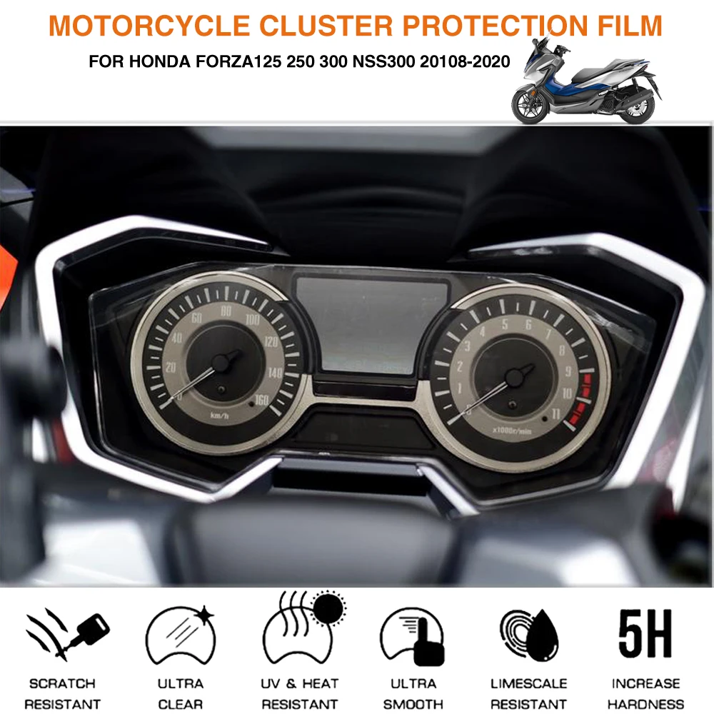 

Motor Cluster Meter Scratch Protection Film Instrument Speedometer Dashboard Screen Sticker for Honda Forza 300 2018 2019 2020