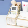 Glass Tissue Box Desktop Remote Control Multi-function Storage Box Cosmetic Organizer Jewelry Boxes Storage Bucket Home Shelf 5