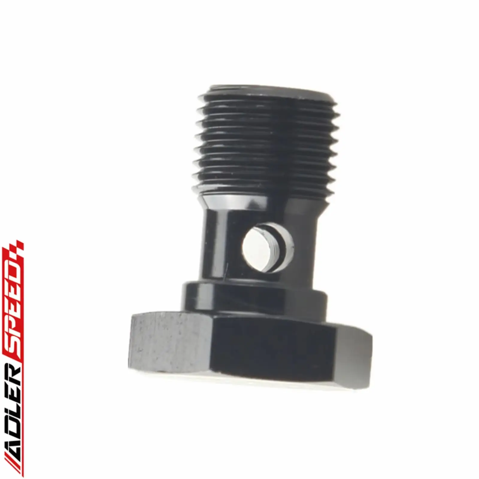 ADLERSPEED 알루미늄 브레이크 피팅 어댑터 - 밴조 볼트 M8/M10/M12/M14/M16 x 1.0/1.25/1.5, 1/2-20, 7/16-24, 3/8-24 검정색