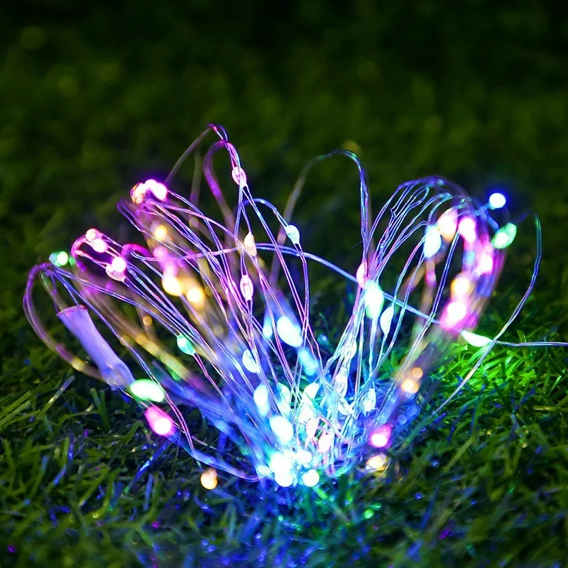 10M LED Copper Wire String Lights Battery Powered Garland Fairy Lighting Strings Holiday Christmas Wedding Party Decoration led string lights led fairy lights string lights decorative lights