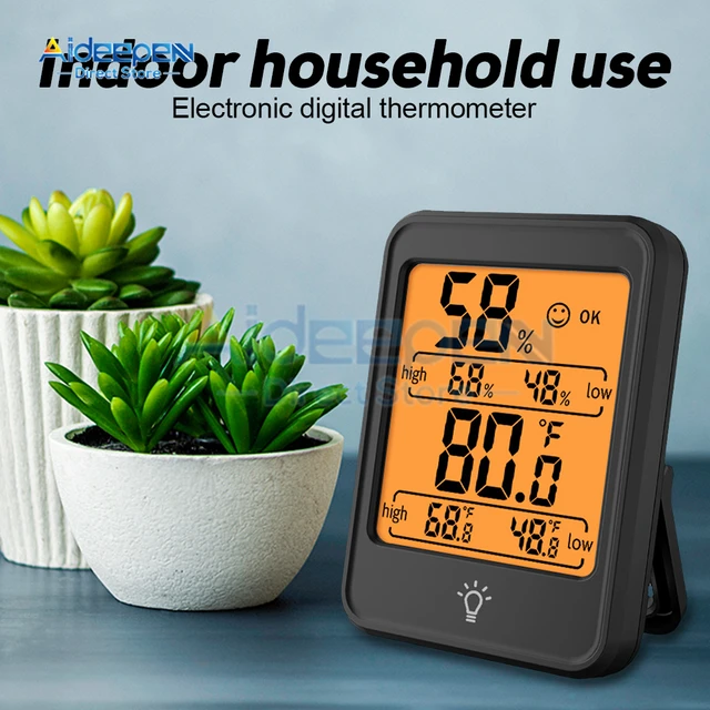 Lcd Sensor Indoor Outdoor Temperature  Oria Digital Temperature Hygrometer  - Household Thermometers - Aliexpress