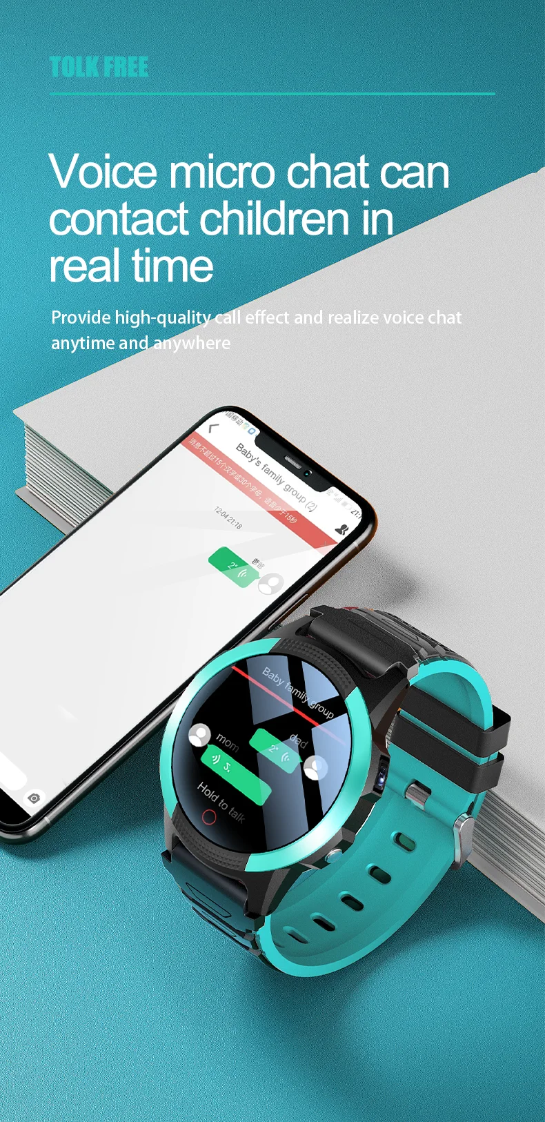 Smart Watch Kids 4G GPS WIFI Tracker Video Call SOS with Vibration Mute Mode Children's Smartwatch Baby for Android Ios Phone