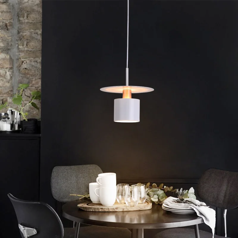 

black pendant light suspension vintage round iron chandelier hanging lamp shade dining table lamp lustre suspension
