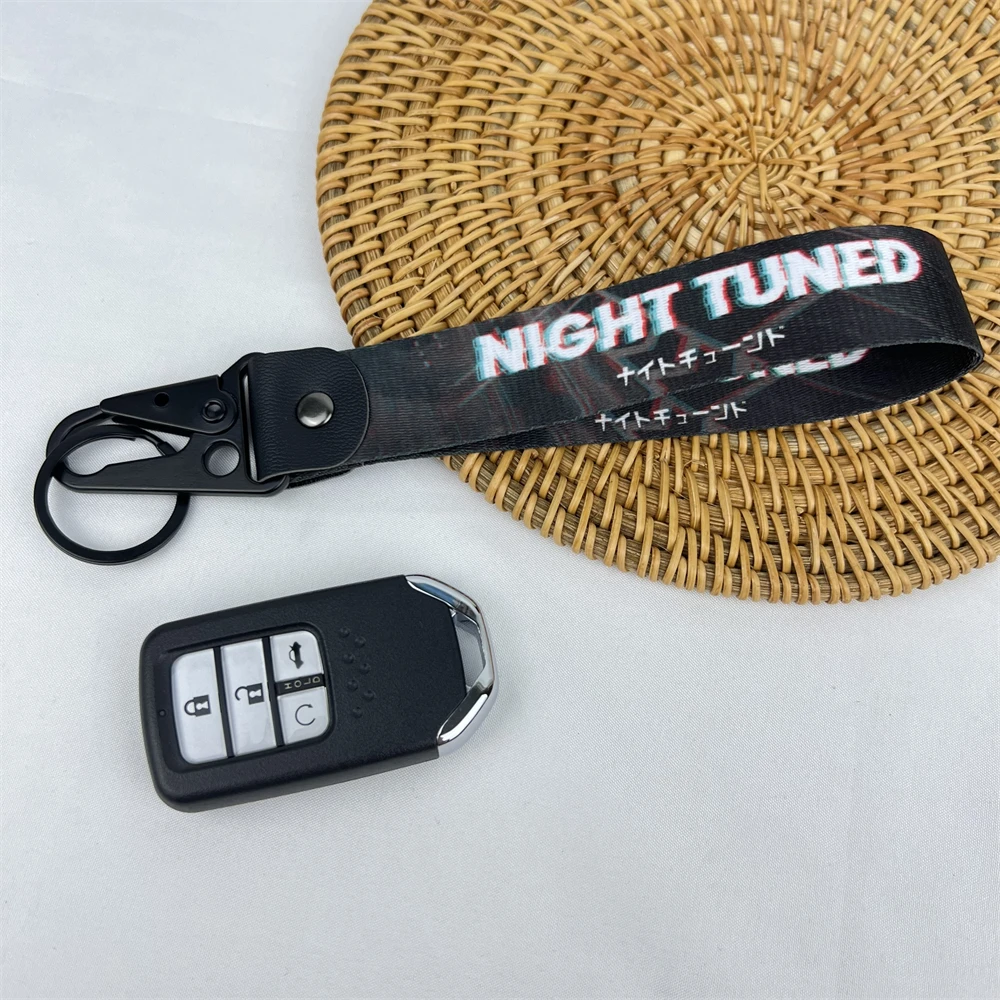 Portachiavi Per Auto Portachiavi In Nylon Intorno Al Polso Jdm Key Tag Rope Per Night Tuned Honda Toyota Nissan Mazda Subaru Mitsubishi Accessorio
