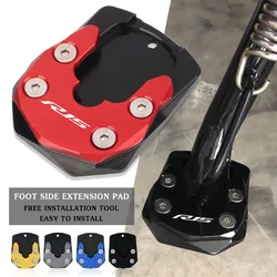 For YAMAHA YZF-R15 YZFR15 YZF R15 V3/V4 17-23 Motorcycle CNC Kickstand Foot Side Stand Extension Pad Support Plate Enlarge Stand