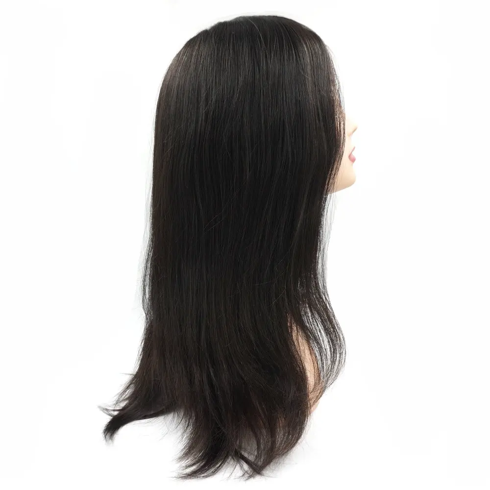 Silicon Full Pu Wig In Stock Chinese Cuticle Remy Hair For Women And Men Cabelo Acessorios Real Hair