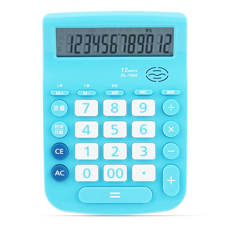

Basic Calculator with Voice Report, 12 Digits Pocket Standard Function Desktop Calculator, Electric Digital Smart Calculator
