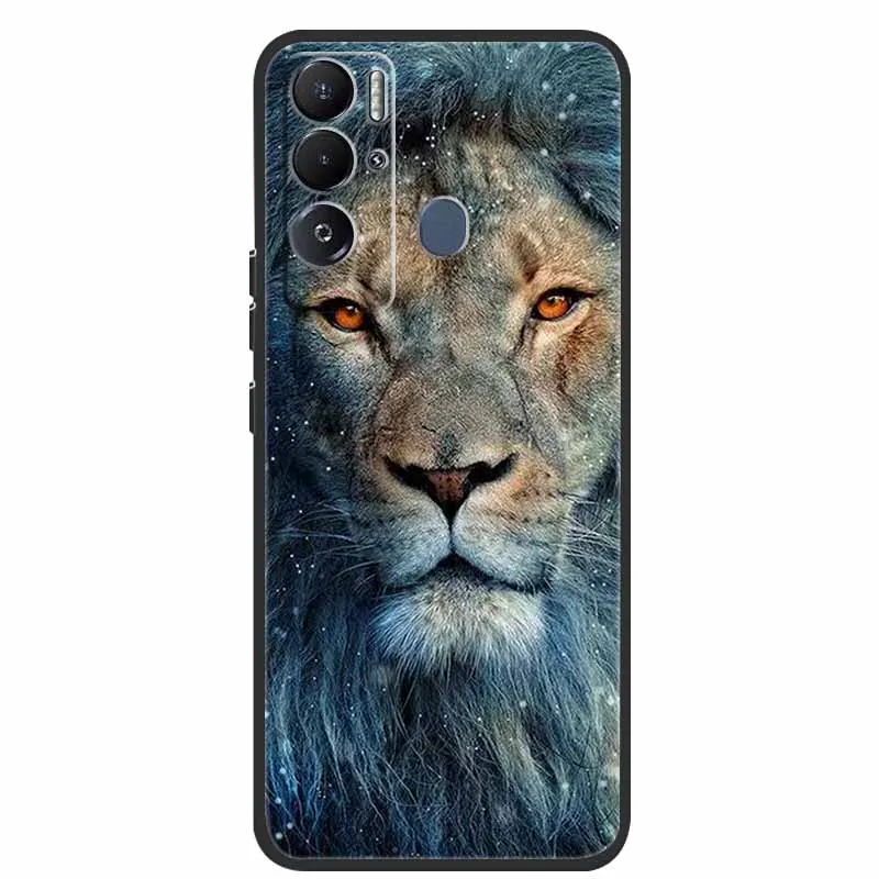 Animal Print Soft Silicone Shockproof Phone Case with Bumper Coque