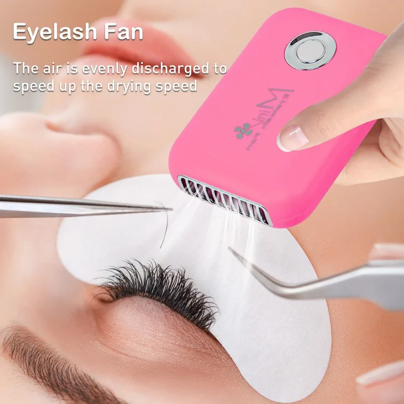 

USB Rechargeable False Eyelashes Quick Dryer Fan Electric Mini Portable Tool Handheld Bladeless Air Conditioning Blower Nail