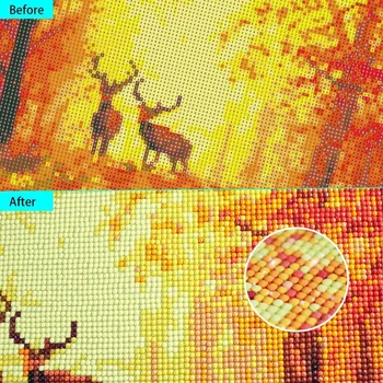 Christmas Reindeer Moose Diamond Painting 5D Full Drill Kit Diamond Embroidery Mosaic Picture Rhinestones DIY Cross Stitch 6