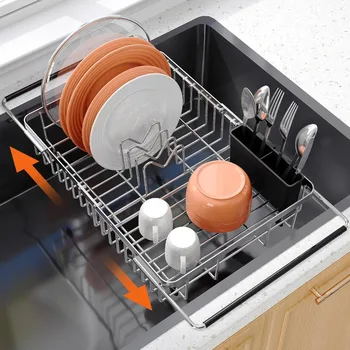 Expandable In-Sink Dish Drying Rack 1