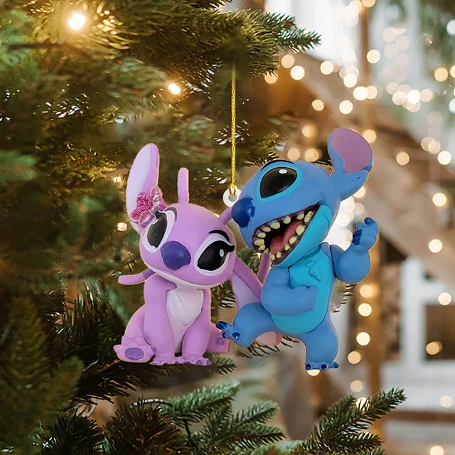 Kawaii Stitch Action Figure Toys Hanging Decorations for Christmas Tree  Toppers Pendant Hanging Ornament Party Decora Kids Gifts - AliExpress