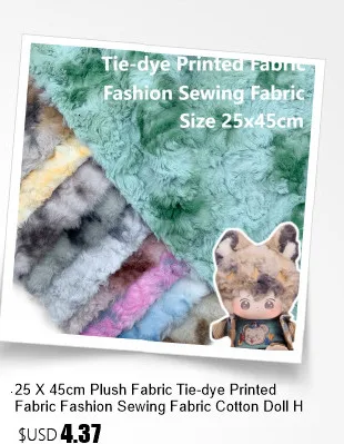 Description Picture 3 of item160x50cm Diy Handmade Doll Fur Fabrics Aetificial Lmitation 100% Polyester Teddy Wool Fabric