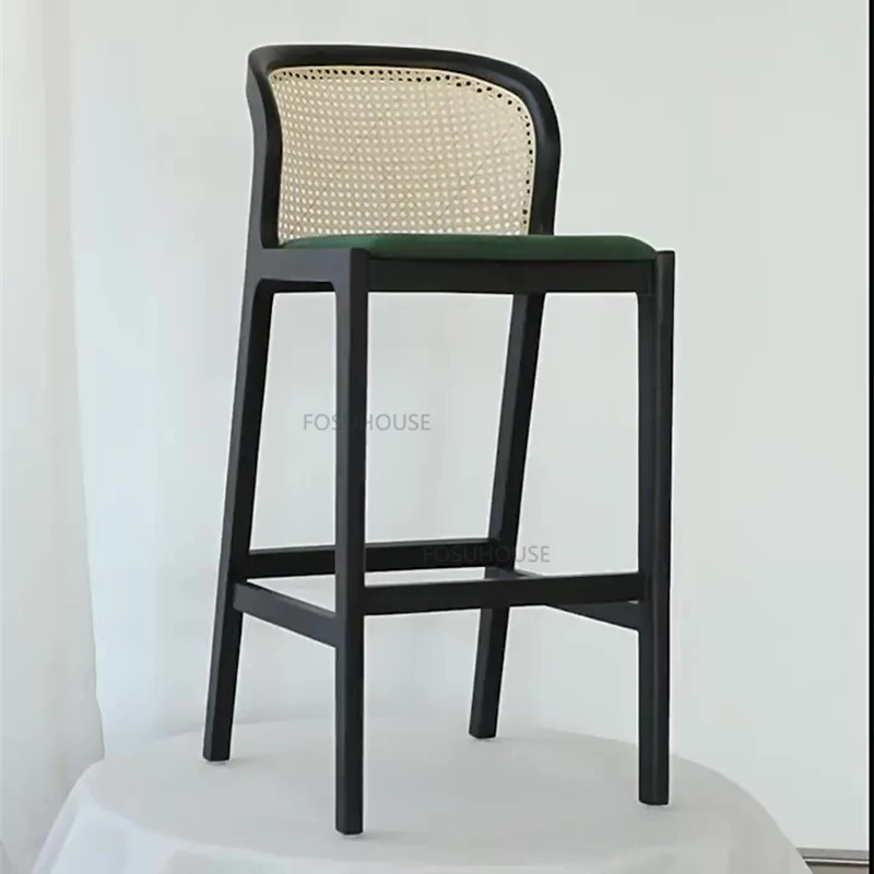 WOLTU-Chaise de Bar Colorée en Faux Cuir Velours et Lin, Tabouret Ajustable  en Acier DNomed