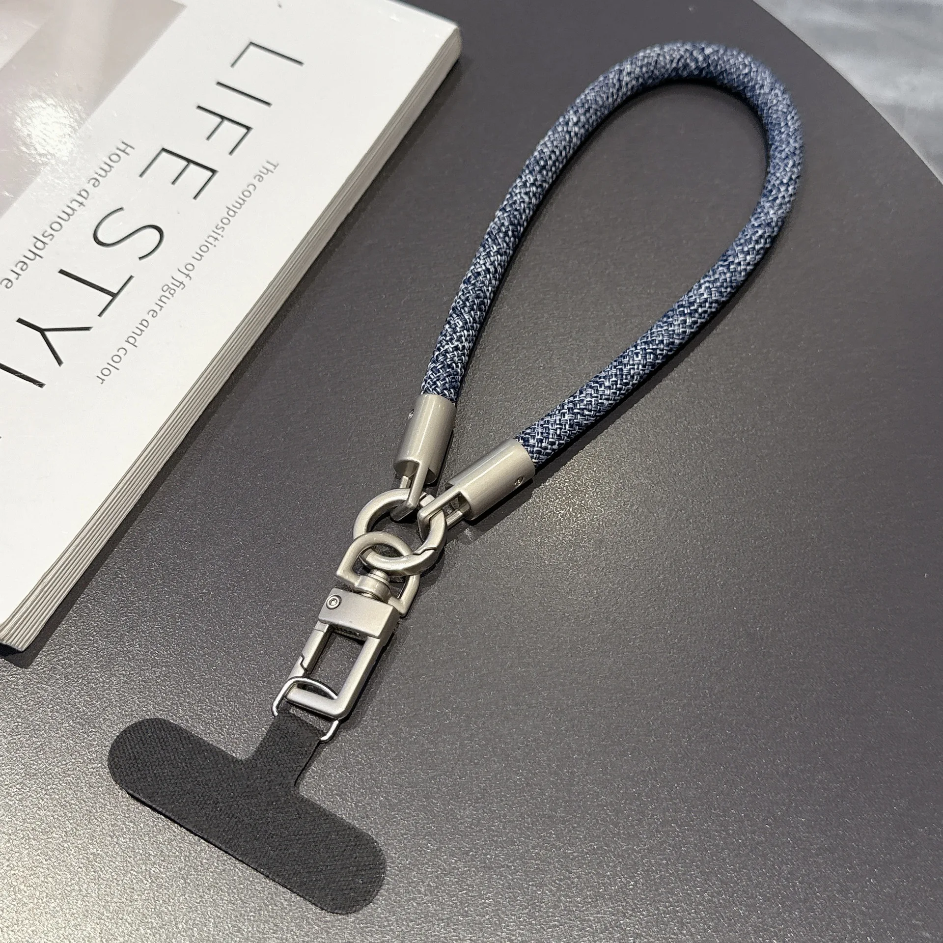 Luxury Braided Mobile Wrist Lanyard with Anti-Fall Handheld Pendant