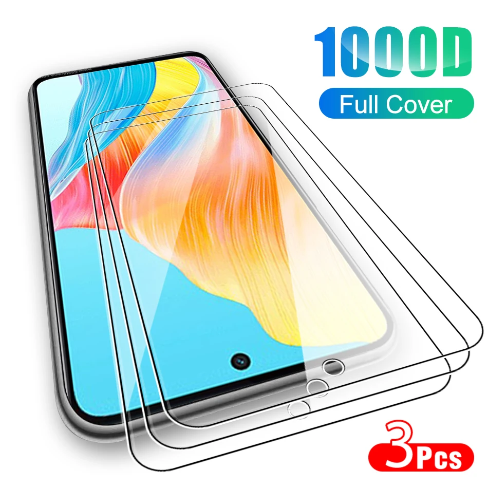 

3 шт. для Oppo A58 A36 A76 A96 A54 A55 A74 A95 Защитная пленка для экрана Oppoa 17 A17k A12 A15 A15s A31 A52 A72 HD закаленное стекло