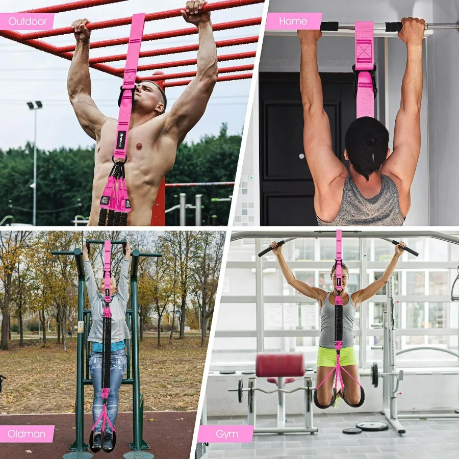 Pull Up Assistance Bands, Resistance Bands for Pull Up Bar Workout, Adjustable Heavy Duty Pull Up Assist Equipment with 4 Assist