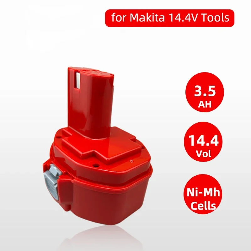 

Drill Battery for Makita PA14 1420 1422 1433 1434 1435 1435F 3500mAh 14.4V Ni-Mh Power Tools Screwdriver Rechargeable Batteries