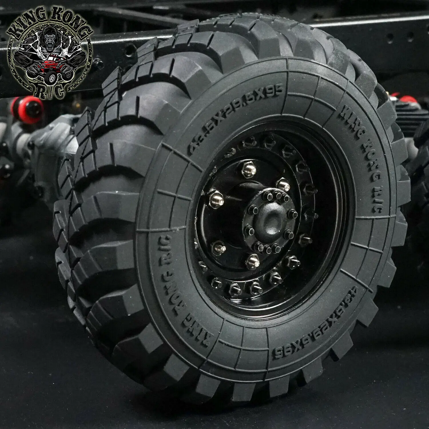 Kingkong RC 2PCS Soviet Version 1.75” Tire 95mm Fit for 1/12 Soviet ZIS150/CA30/Tamiya RC Truck D-T020 3