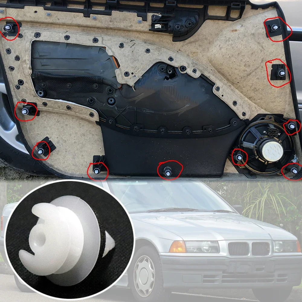 Door Card Panel Trim Lining Clamp Clip Replacement - High-Quality Trim Fasteners for Enhanced Interior Finish