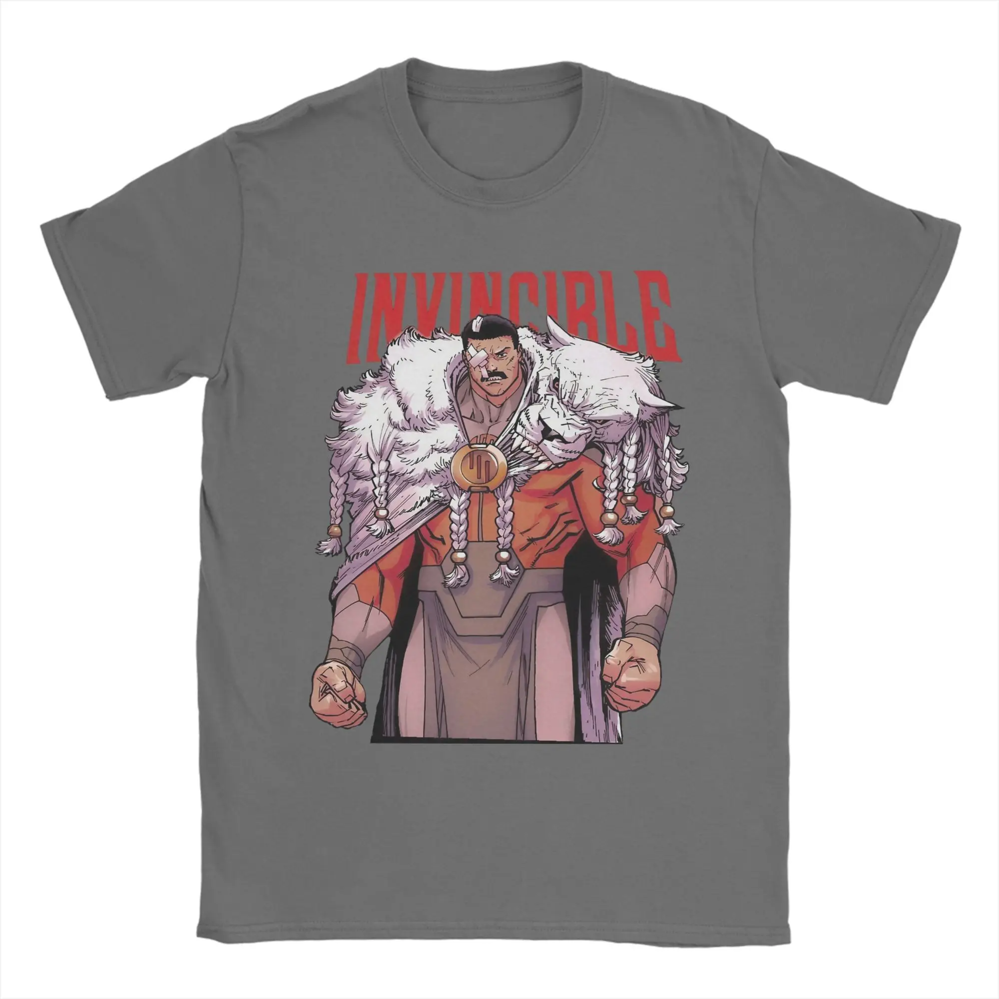 Men's Funny Pure Cotton Short Sleeve T-Shirt - Thragg Invincibles Grand Regent Design