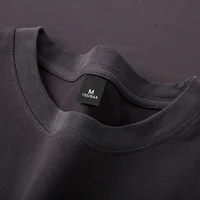 600grams 100% Cotton Men Oversized Heavyweight T Shirt Summer Women Short Sleeve Top Casual Men's Tees - Image 4