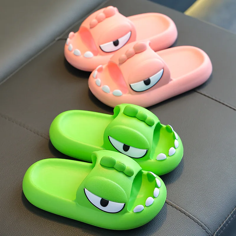 Dinosaur Children's Slippers Boys and Girls Baby Summer Home Indoor Bath Non-Slip Deodorant Slip-on Slippers
