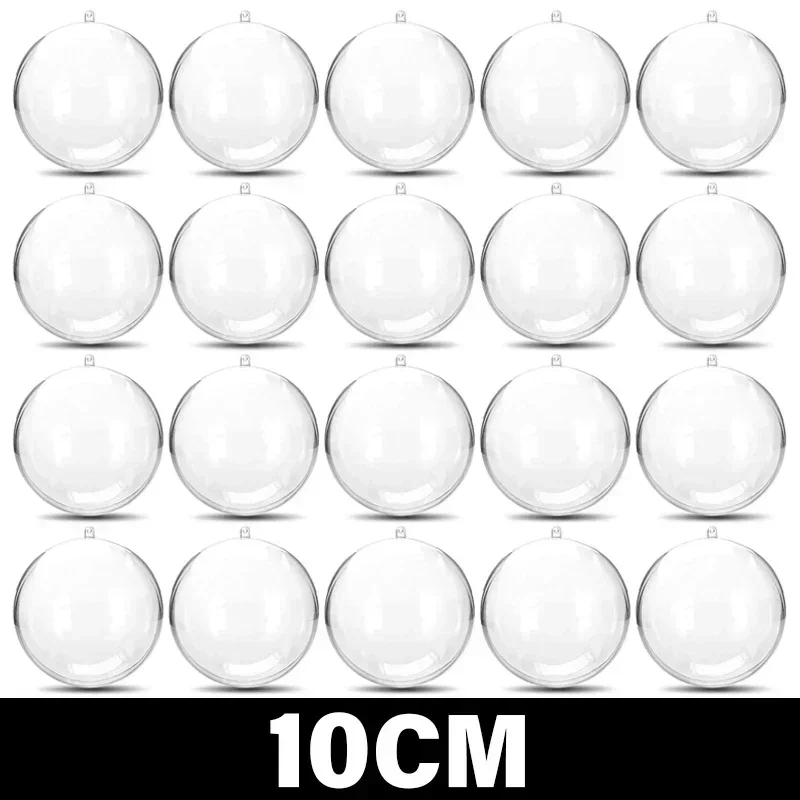 thumbnail image 1 of 10/1 pieza de bolas de plástico transparente para Navidad, árboles de Navidad, caja de bolas abiertas, adorno para boda, regalo, fiesta, decoración del hogar, 1 of 5