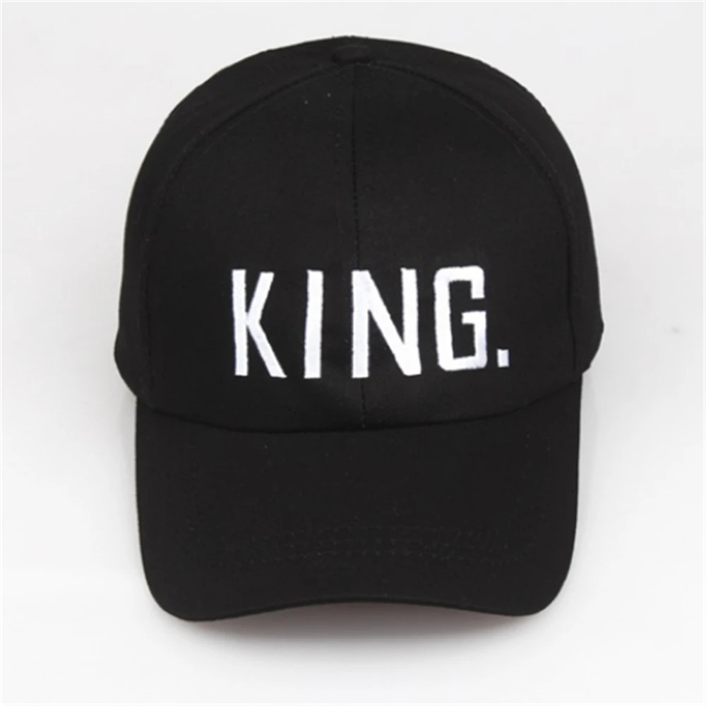 Baseball Caps King Queen bestickt reine Baumwolle Paar Hüte Frühling Sommer